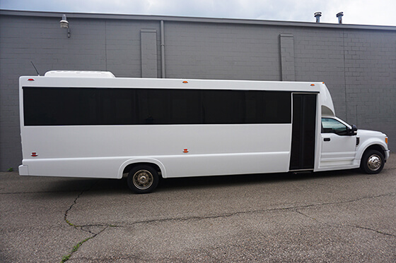 large party bus exterior